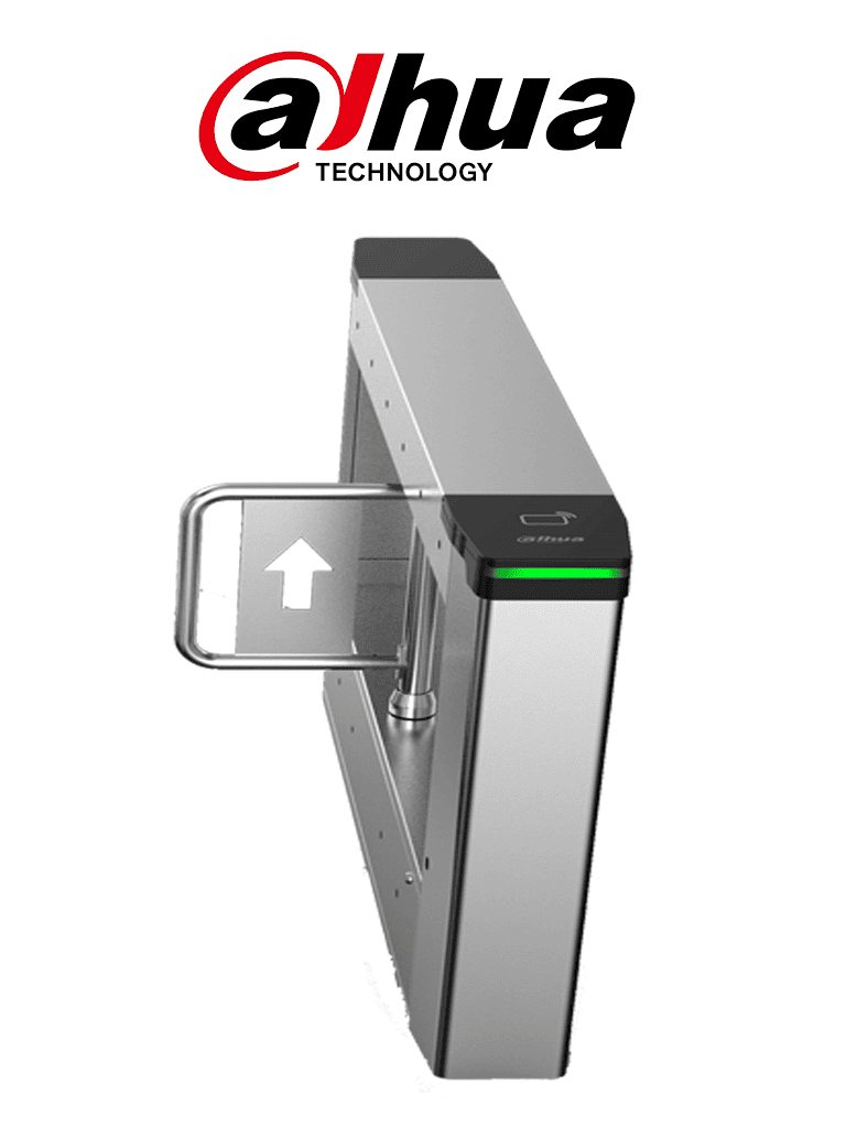 DAHUA DHI-ASGB611K-R - Swing Barrier (Barrera Medio Cuerpo) Derecha/ Servo Motor/ 12 Pares IR/ 20-60 Personas por Minuto/Apertura ajustabel 0.5s-1.6s/ Carril de 600mm/Exterior Protegido-Interior/ Compatible con DHI-ASGB610K-L y DHI-ASGB621K-D #DSD