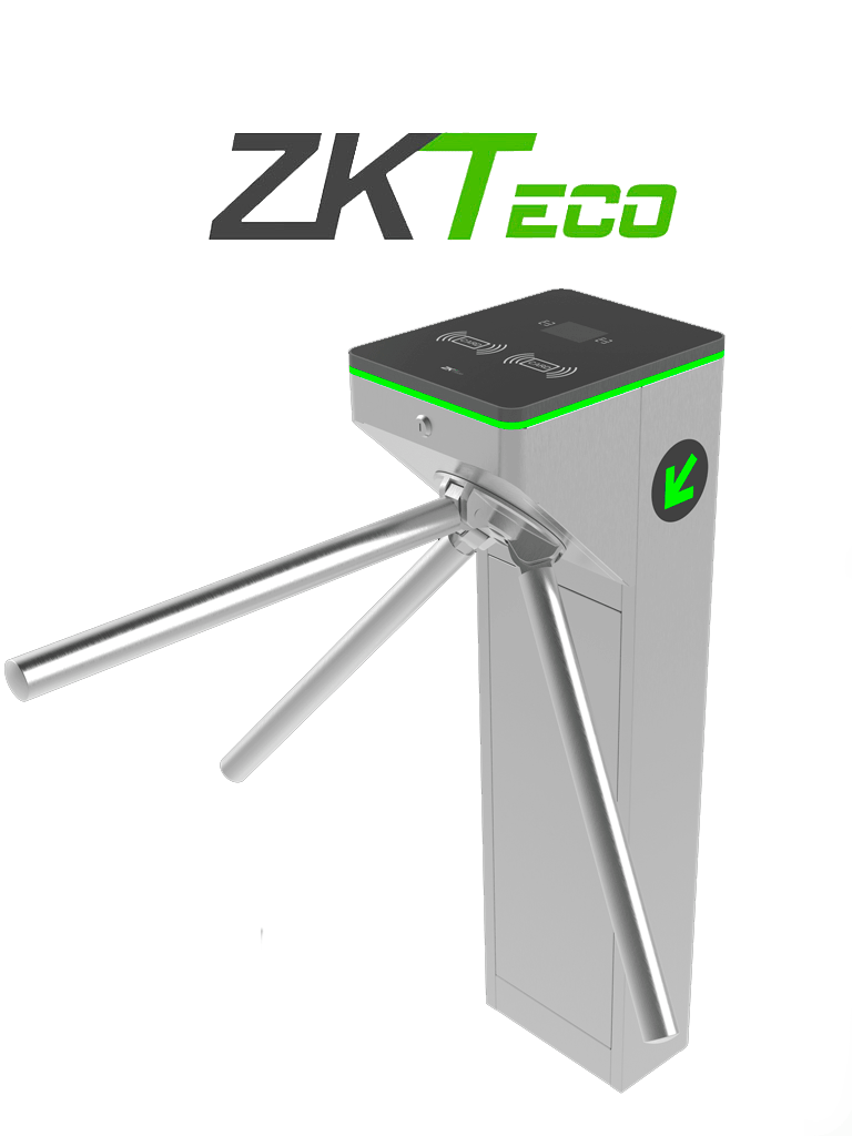 ZKTECO MTS1000 - Torniquete Bidireccional / Acero SUS304 / 110V / 25 x min / Carril 50 cm / Exterior Protegido / 2 millones de Ciclos / No cuenta con Lectores y Panel / Compatible con Equipos de Rostro, Palma, Huella, Tarjeta y Código QR #TRICOLOR
