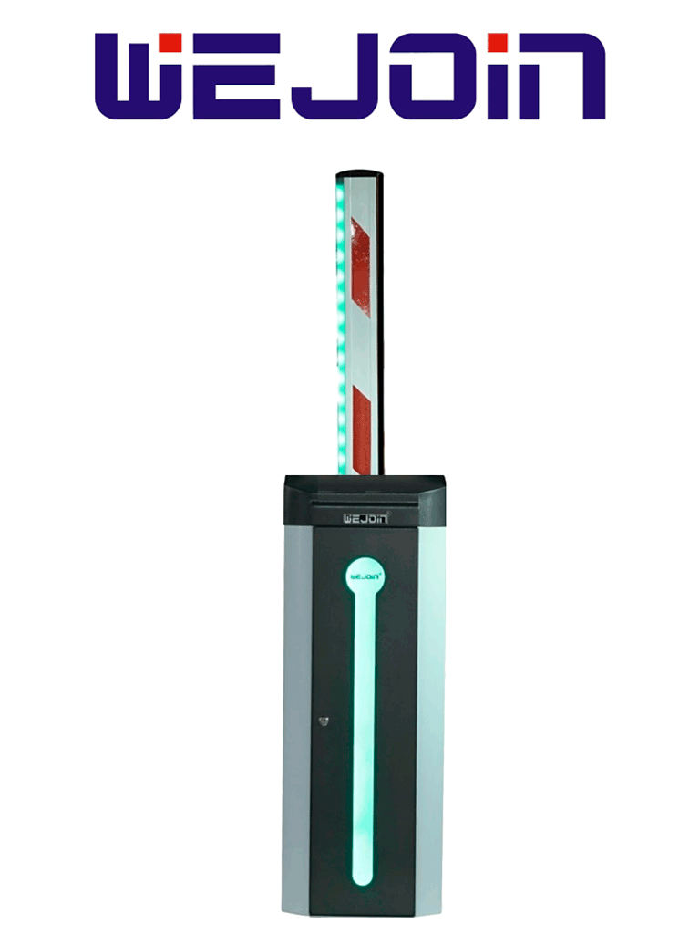 [WJCB120VFIL33LED] WEJOIN WJCB120VFIL33LED - Barrera Vehicular Izquierda con Led / Alto flujo / Motor 24 VDC / Brazo Rectangular de 3 Metros / Velocidad 3 Segundos / Dirección Ajustable #ENwj