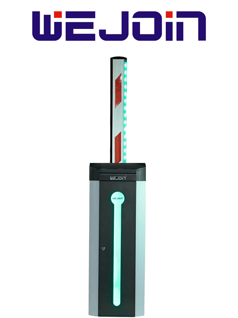 [WJCB120VF-IR33LED] WEJOIN WJCB120VFIR33LED - Barrera Vehicular Derecha con Led / Alto flujo / Motor 24 VDC / Brazo Rectangular de 3 Metros / Velocidad 3 Segundos / Dirección Ajustable #ENwj