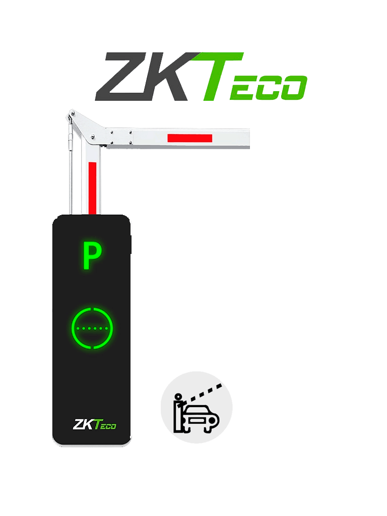 ZKTECO BGM1145L90L - Barrera Vehicular / Brazo Articulado Reversible / 4.5 Metros / Gabinete con Luz LED / Indicador de Estado /2.5 seg. de apertura /110v /3 millones de ciclos /Incluye modulo Wi-Fi para conectarse con App ZK Barrier
