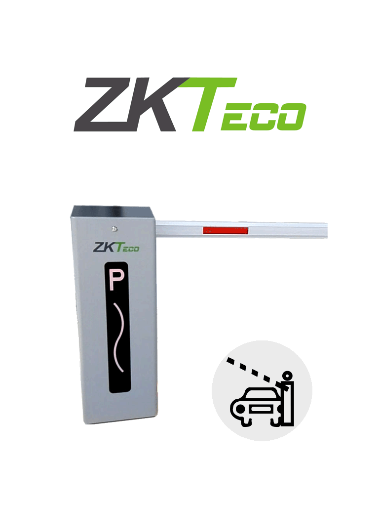 ZKTECO CMP200 - Barrera Vehicular Izquierda / Brazo Telescópico de 2.6 hasta 4.5 metros / 3 Seg. / Dirección Ajustable (a Derecha) / Gabinete con Luz Led Indicador de estado / Sistema Inteligente anti-impacto/ Incluye 2 controles remotos #HD8