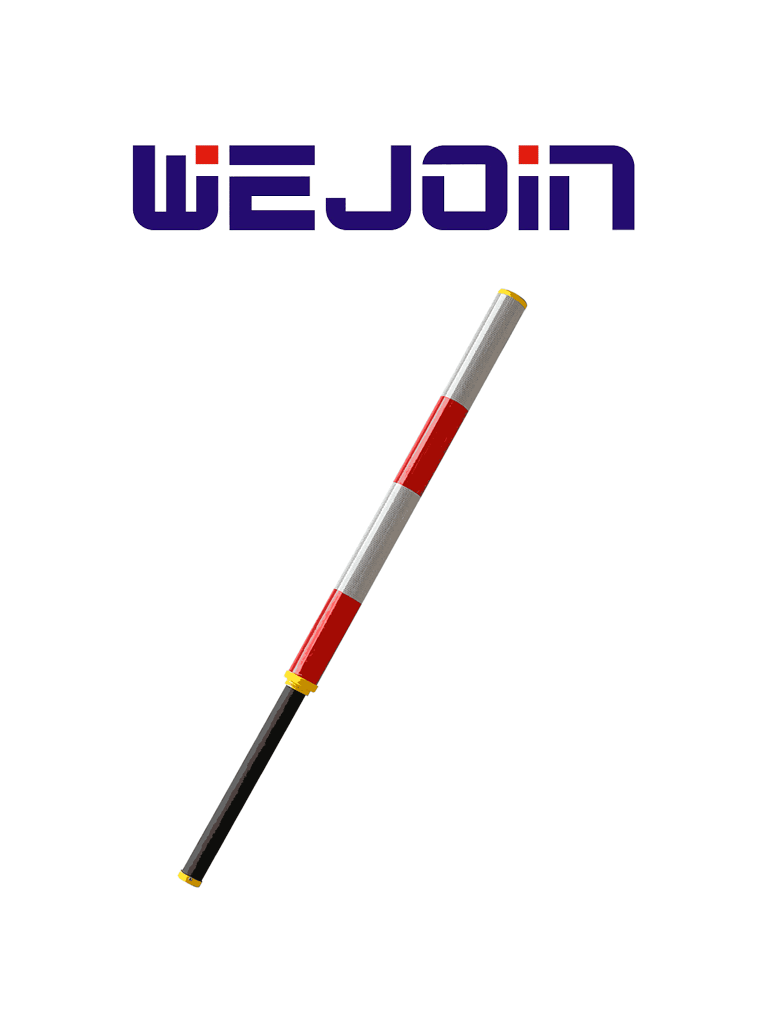 WEJOIN WJRCFBM3 - Brazo Recto Redondo de 3 metros / Fibra de Carbono / Cubierta de Esponja con Franjas Reflejantes / Sistema Abatible