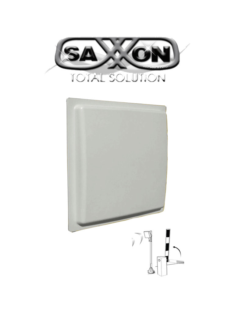 SAXXON SAXR2657 - Lectora de Tarjetas UHF para Control de Acceso Vehicular / 902 A 928 Mhz / Lectura de Largo Alcance de 1 a 10 metros / Encriptable / Compatible con Enrolador FC06 #SXN01