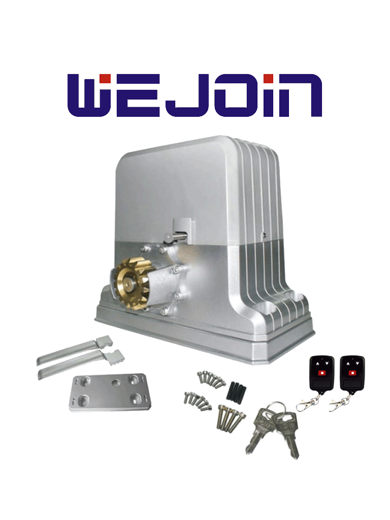 [WJKMP202] WEJOIN WJKMP202 - WJKMP202 Motor para Portón Corredizo 1800 kg Finales de Carrera Físicos Compatible con Cremallera WJKJCT