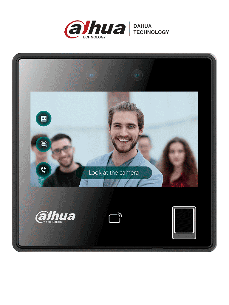 DAHUA ASI3214A-W - Control de acceso con reconocimiento facial y pantalla táctil de 4.3"/ 3,000 rostros/ 5,000 huellas y 3,000 tarjetas MIFARE. Rango de reconocimiento de 0.3 a 1.5 m/ WiFi/ TCP/IP/ Wiegand/ RS485/ P2P. FACT