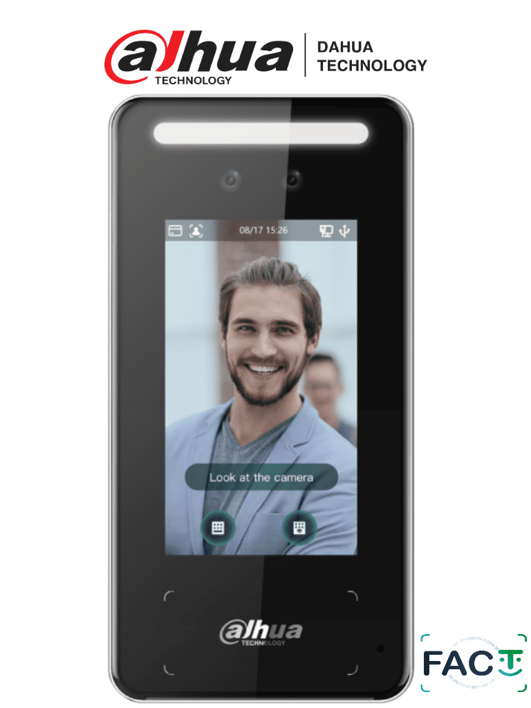 [DHI-ASI6213J-MW] DAHUA ASI6213J-MW - Control de Acceso para Exterior con Reconocimiento Facial/ Pantalla de 4.3 Pulgadas/ Cámara de 2MP y Luz Blanca/ 6,000 Rostros/ 6,000 Password y Tarjetas Mifare/ Comunicación TCP/IP/ #SMBAlmacén #ÉxitosDahua