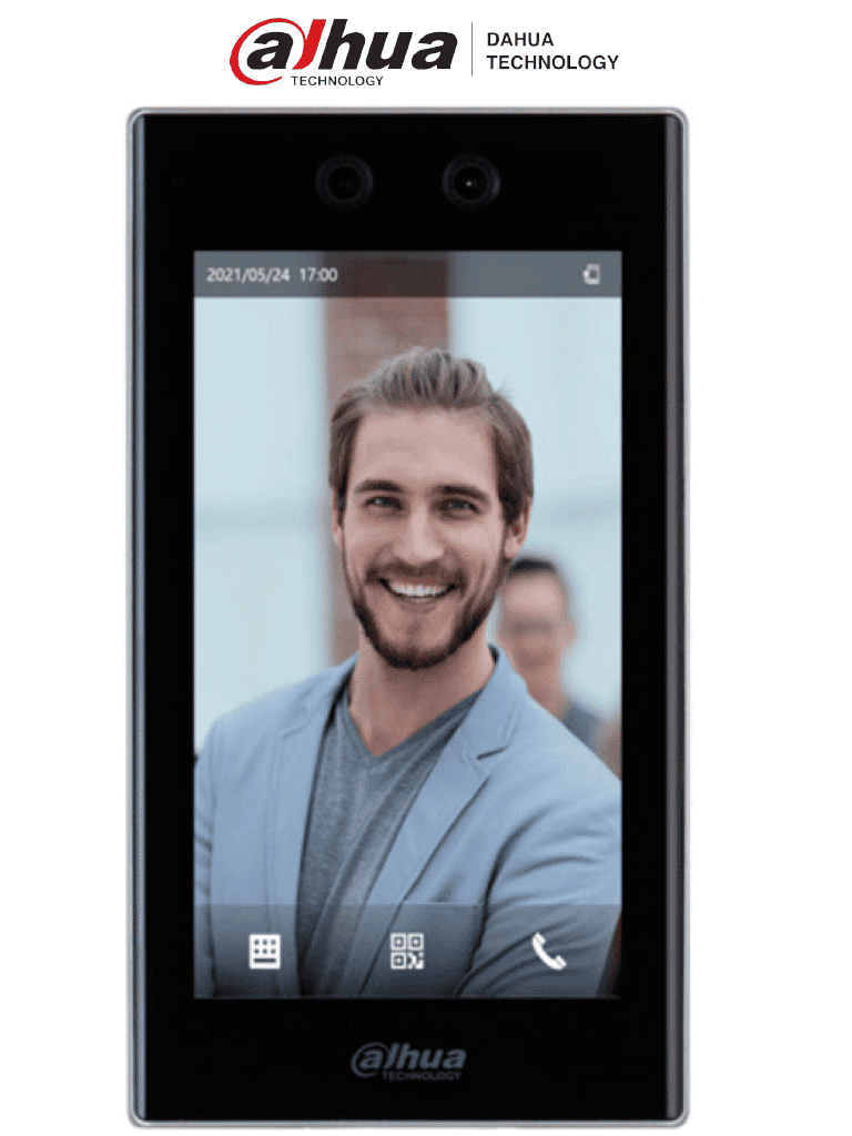 [DHI-ASI7213K-W] DAHUA ASI7213K-W - Control de Acceso y Asistencia Facial de 7 Pulgadas WiFi/ Reconocimiento de .3 a 3 Mts/ Hasta 6 Rostros al Mismo Tiempo/ 50,000 Usuarios, 100,00 Contraseñas/ Soporta Codigo QR/ Reproducción de Anuncios de Video o Imagen #ACCDA