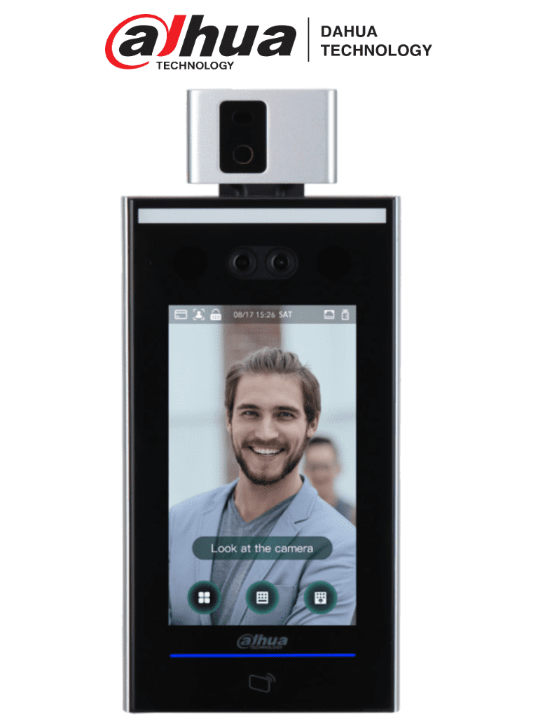 [DHI-ASI7213X-T1] DAHUA ASI7213XT1- Control de acceso STANDALONE por Reconocimiento Facial con Detección de Temperatura/ 100,000 Rostros/ Para Interior/Pantalla 7" #COVID19 #AccesoProfesional
