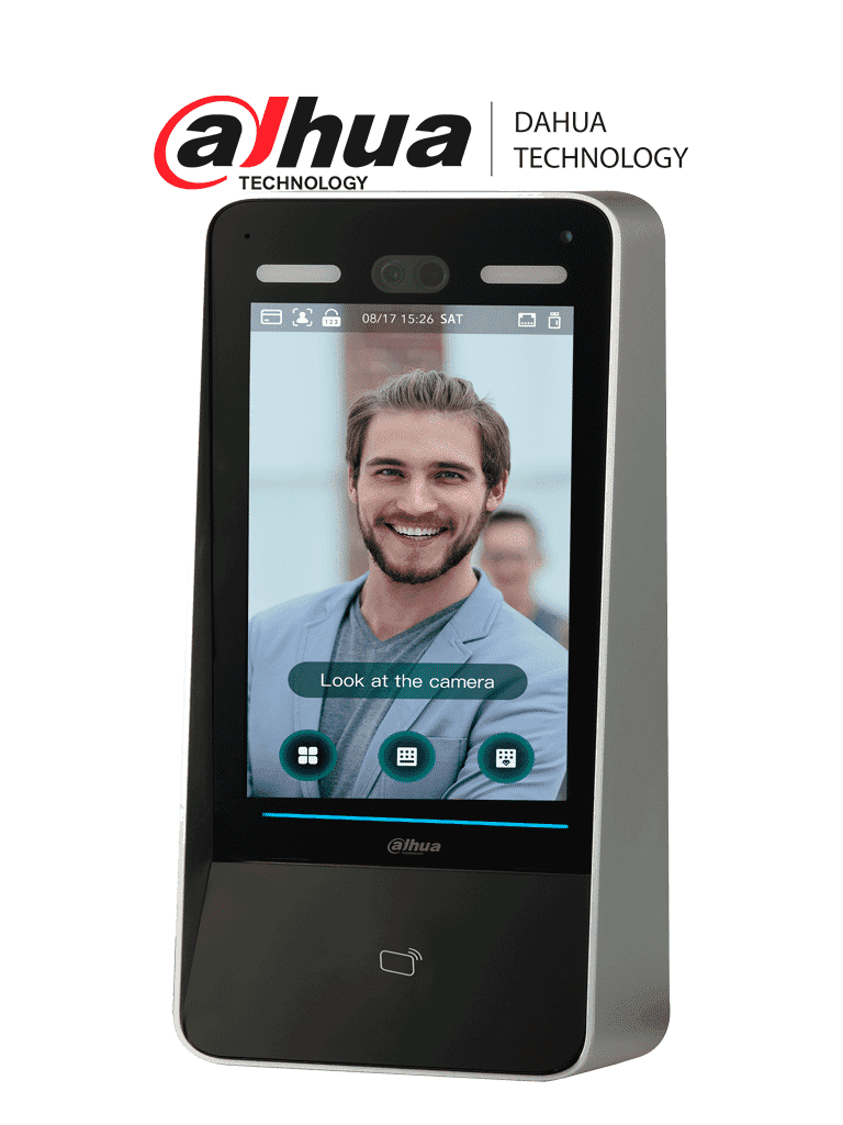 [DHI-ASI8213Y-V3] DAHUA DHI-ASI8213Y-V3 Control de Acceso con Reconocimiento Facial/ Pantalla táctil LCD de 10,1 pulgadas/ Lente doble gran angular de 2 MP/ 100 000 imágenes de rostros y trabajar sin red/ detección de vida #ControlAcceso