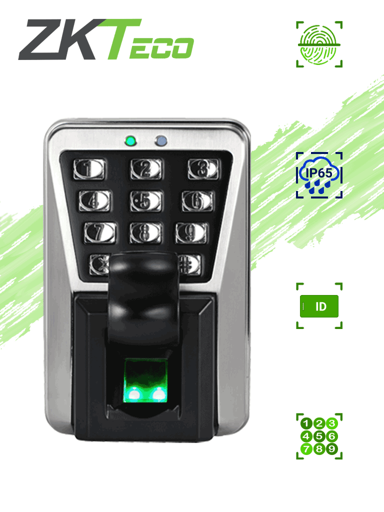 ZKTECO MA500 - Control de Acceso Profesional / 3,000 Huellas / 30,000 Tarjetas RFID / Conexión TCPIP / IP65 #ZK9MAI4 #CA1