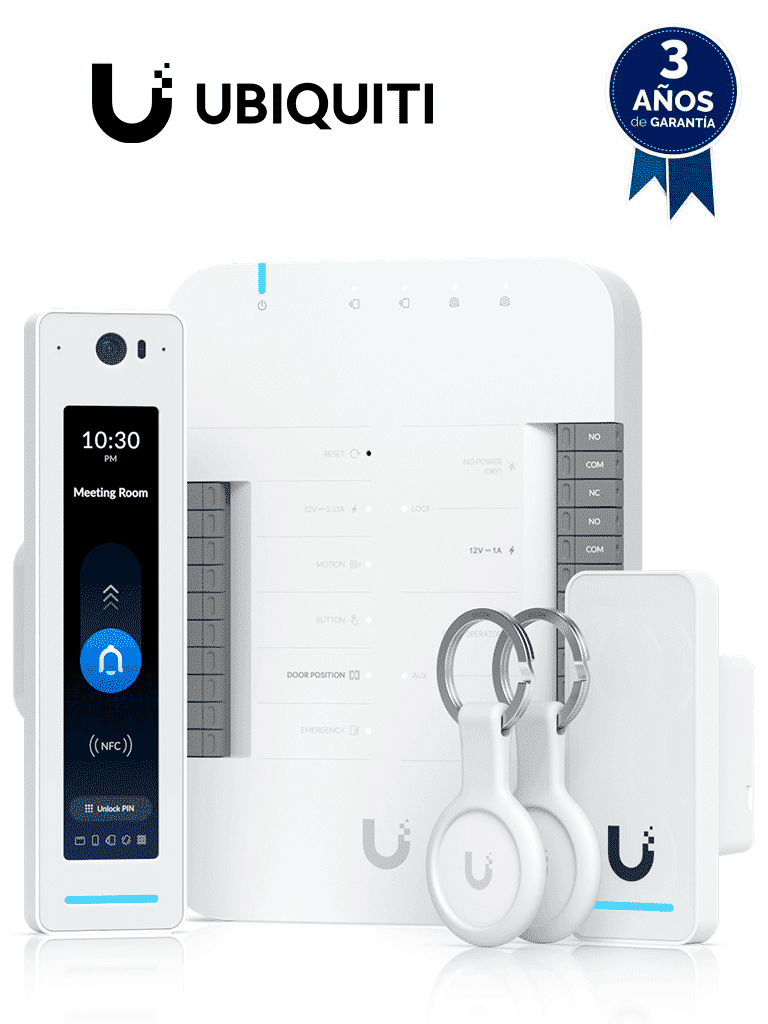 [UA-G2-SK-PRO] UBIQUITI UA-G2-SK-PRO - Kit de control de acceso profesional UniFi para 1 puerta, Entrada y Salida, Incluye: 1 x UA-Hub, 1 x Lector G2 Reader Pro, 1 x Lector G2 Reader, 2 x Llaveros de bolsillo NFC #DA