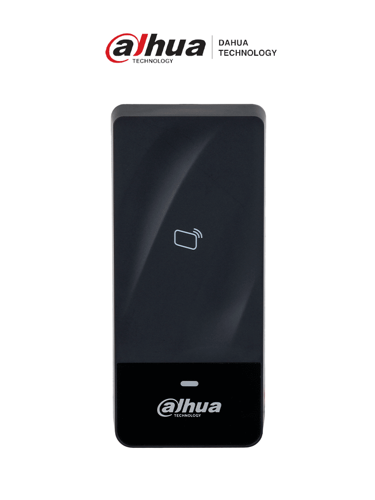 DAHUA ASR1200E - Lectora de tarjetas Mifare 13.56 MHz / Para exteriores / IP66 / Conexión Wiegand o RS485 / Indicador de luz y sonido #AccesoProfesional #ACCDA #MDY
