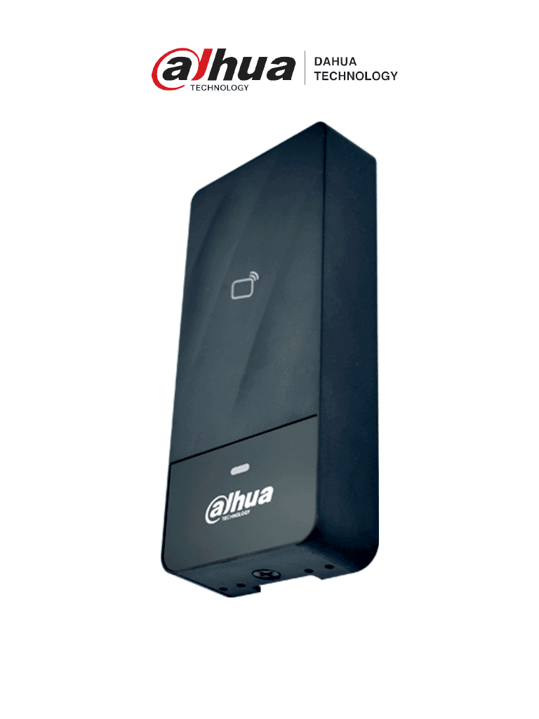 [DHI-ASR1200E-D] DAHUA ASR1200E-D - Lectora de tarjetas ID 125 Khz / Para exteriores / IP66 / Conexion Wiegand o RS485 / Indicador de luz y sonido #AccesoProfesional