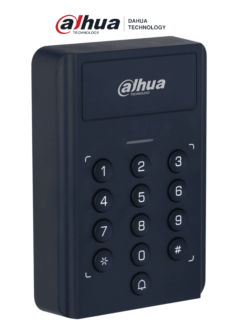 DAHUA ASI1201BL-D Control de Acceso Stand Alone / Botónes mecánicos / 3mil Tarjetas ID / 3mil contraseñas / Multiples formas de desbloqueo / Compatible con frentes de calle / Salida de 12V 1A / Indicador LED y Buzzer #ACO #AAD
