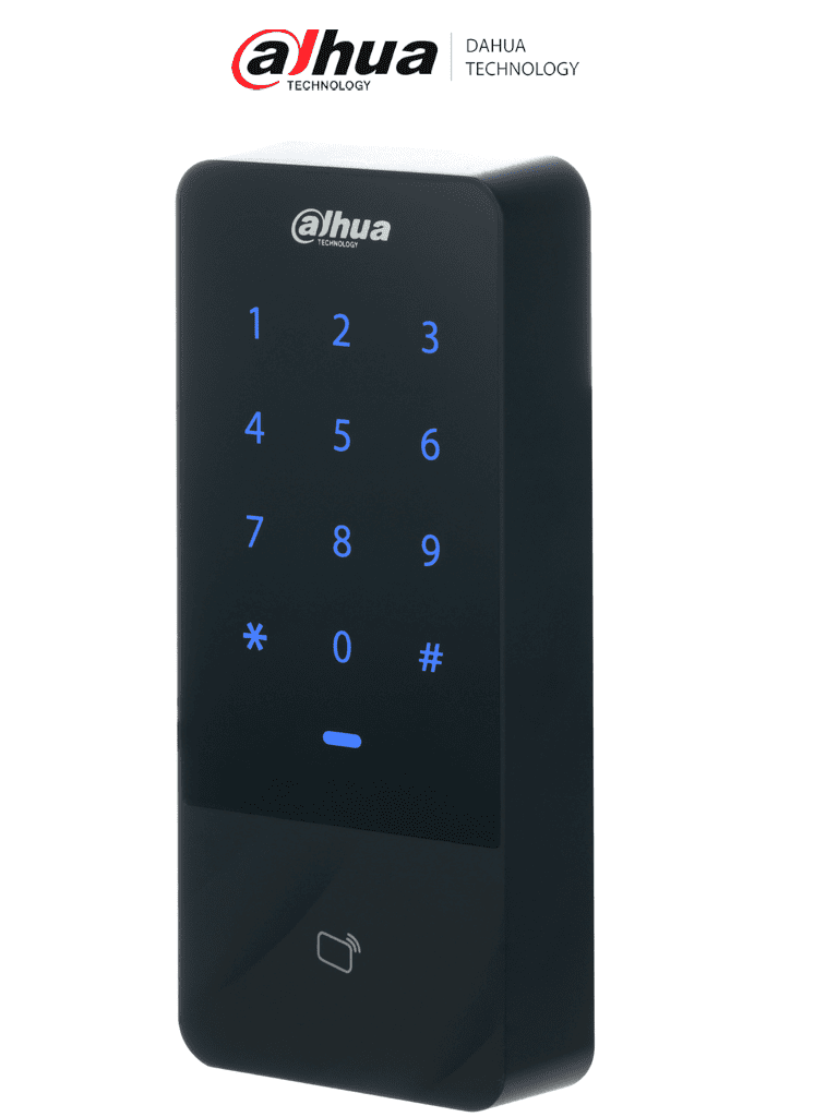 DAHUA DHI-ASI1201E-D-V1 Control de Acceso Independiente con teclado touch y tarjetas ID / 30,000 Usuarios / 60,000 Registros / TCP / IP / Soporta lectora esclavo Wiegand y RS-485 / Uso Exterior IP66/ Salida de voltaje 12v 1A / DSS Pro #ASE