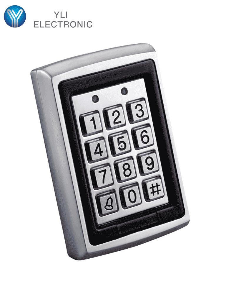 YLI YK568L - Teclado para Control de Acceso / Salidas NC y NO / Exterior e Interior / 500 Usuarios password o tarjeta ID 125 Khz #TecladosYLI