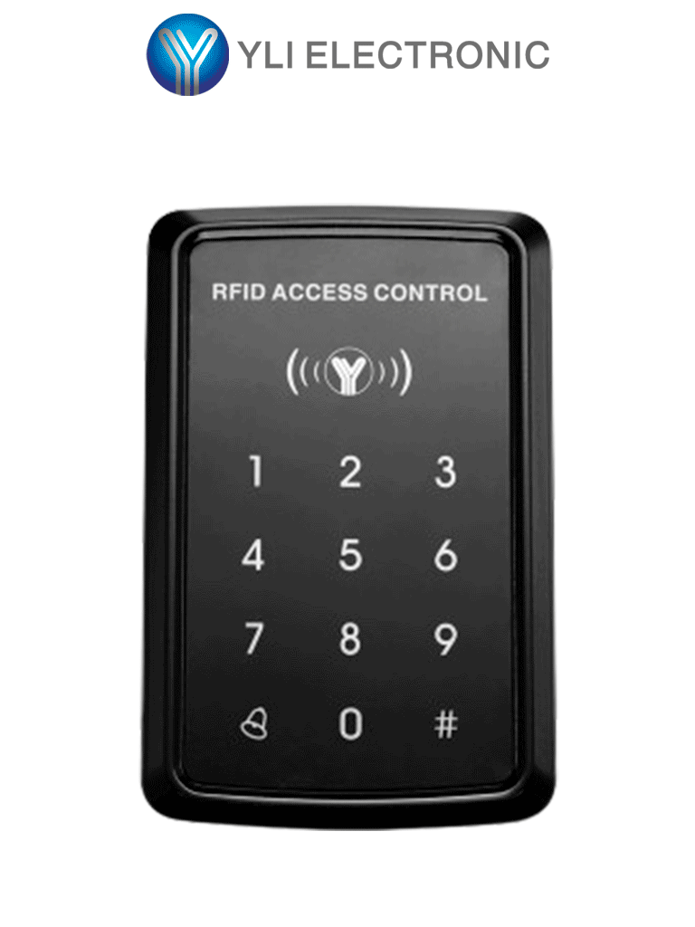 YLI YK968 Control de Acceso Touch Soporta 1000 Usuarios con Tarjetas ID 125 kHz o Password IP65 para Interior y Exterior Entrada Wiegand #TecladosYLI