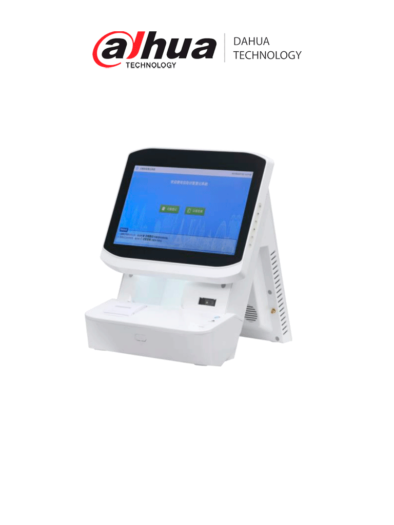 DAHUA ASV1001A - Terminal para Visitantes con Lector de código QR/ 13,3 pulgadas/ Pantalla táctil capacitiva y pantalla LCD de 10,1 pulgadas/ 2 Mega cámaras para adaptarse a personas de diferentes alturas/ DSS PRO
