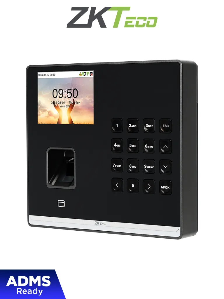 ZKTECO M2LR - Control de asistencia para 3,000 huellas / 3,000 tarjetas de proximidad de 125kHz / 150,000 eventos / TCP/IP y Wi-Fi #NEW #SerieM #NUEVO