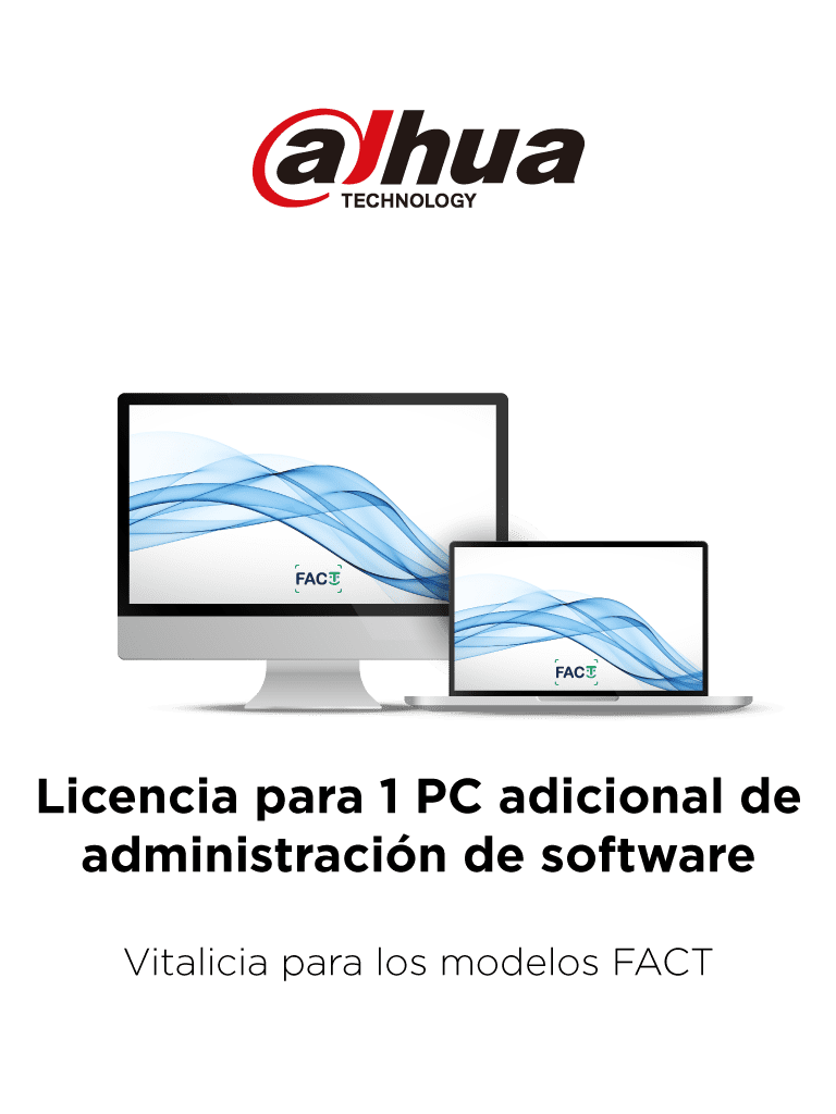 [COMPADD] DAHUA TITANIUM - Licencia para 1 PC adicional de administración de software / Vitalicia para los modelos FACT