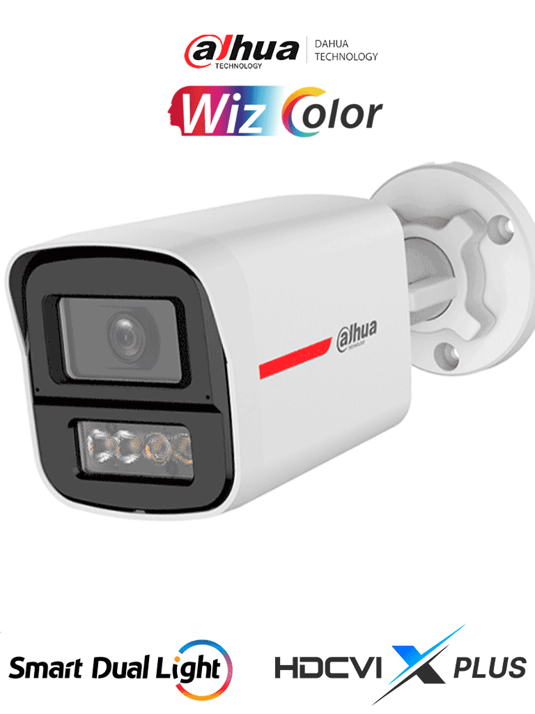 [DH-HAC-HFW1249XN-IL-A-PRO] DAHUA DH-HAC-HFW1249XN-IL-A-PRO -Cámara Bullet HDCVI 2MP WizColor/HDCVI X PLUS/ Imagen 24 Horas a Color/ Corrección de Distorsión de Imagen mediante IA/ Iluminador Dual Inteligente/ Hasta 50m de Dist de Ilumi/Doble Mic Incorp/Visión de Hasta 101°#WZ #ZDW