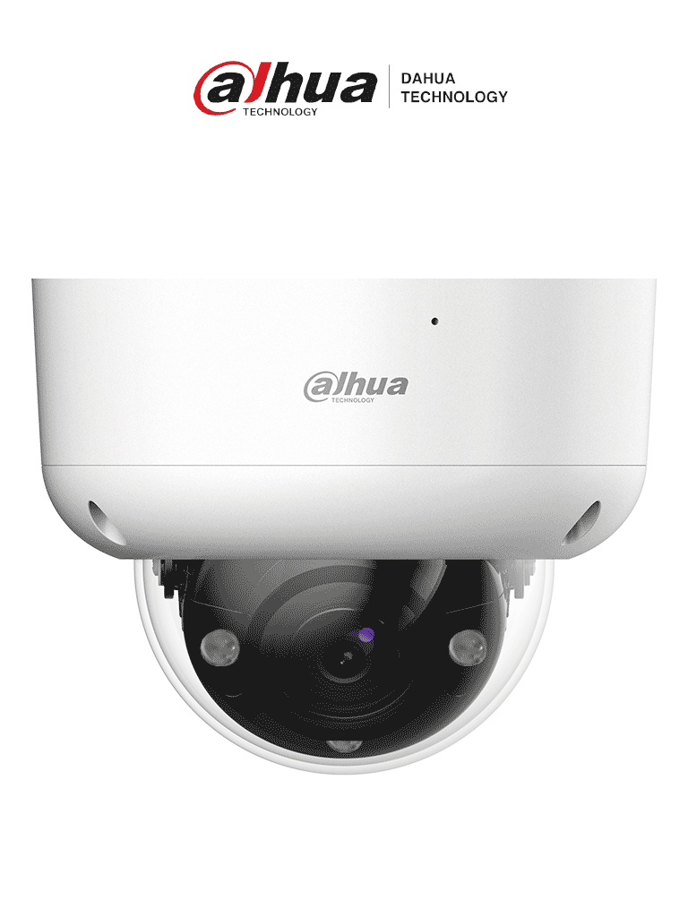 [DH-HAC-HDBW1801RAN-Z-A] DAHUA HAC-HDBW1801RAN-Z-A - Cámara Domo 4k Antivandalica/ 8 Megapixeles/ Lente Motorizado de 2.7 a 13.5 mm/ 60 Mts de IR/ Metalica/ Microfono Integrado/ WDR Real de 120 dB/ IP67/ IK10
