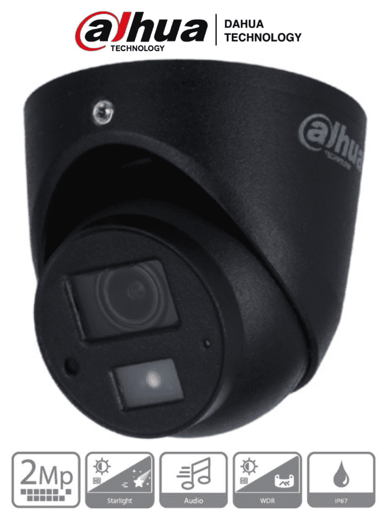 [DH-HAC-HDW1231GN-A-0280B] DAHUA HAC-HDW1231G-A - Cámara Mini Domo de 2 Megapixeles/ Super Adapt/ Diseño Compacto/ Lente de 2.8mm/ 102° de Apertura/ Microfono Integrado/ WDR Real de 130 dB/ IR de 20 Mts/ IP67/