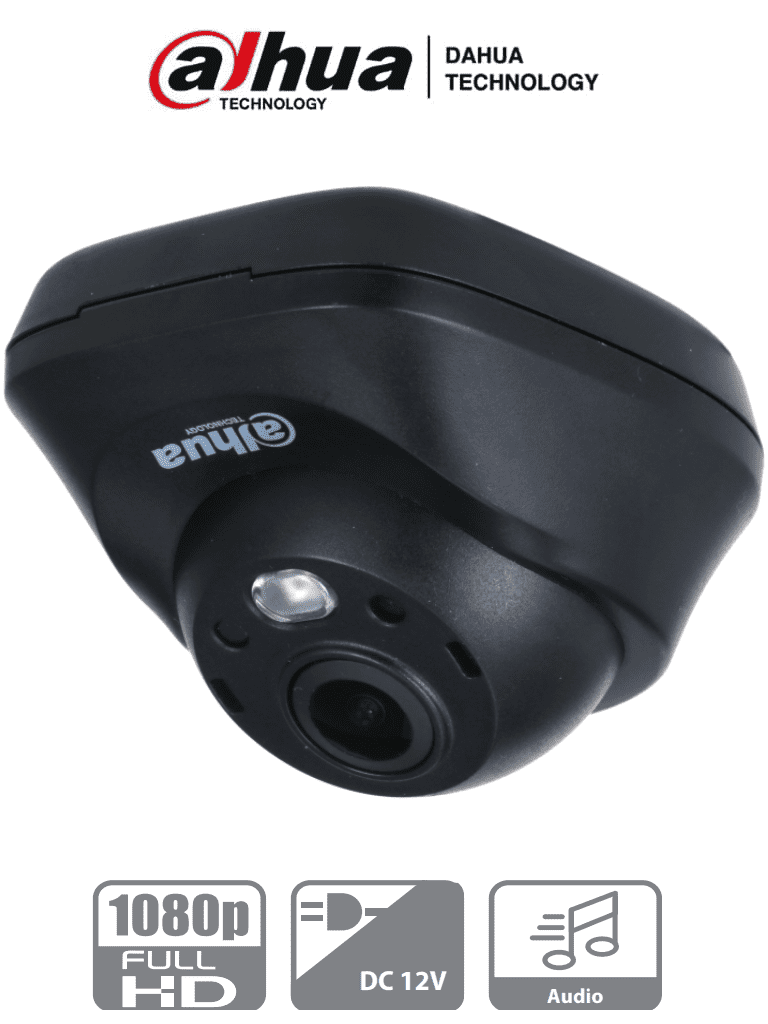[DH-HAC-HDW3200LN] DAHUA HAC-HDW3200LN - Cámara Mini Domo de 2 megapíxeles/ Lente de 2.1mm/ Gran Angular con 132 Grados de Apertura/ Micrófono Integrado/ IR de 3 Metros/ Soporta: CVI/CVBS/AHD/TVI/