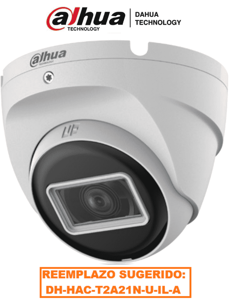 DAHUA HAC-T2A21N-U-28 - Camara Domo de 2 Megapixeles/ 1080p/ Lente 2.8 mm/ 100 Grados de Apertura/ IR de 30 Metros/ Metalica/ IP67 / Soporta: CVI/TVI/AHD/CVBS/ #VolDH #DAHQ1M #VFL