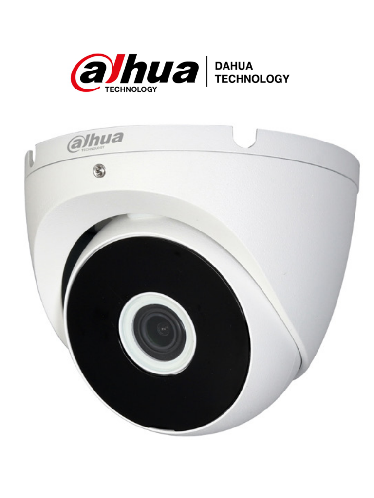 DAHUA HAC-T2A51N-0280B - Cámara Domo de 5MP, 106° de apertura, carcasa metálica, lente de 2.8mm, IR de 20m. Compatible con CVI, AHD, TVI y CVBS. Alta calidad y versatilidad en seguridad. #HDCVI9.0 #5MP