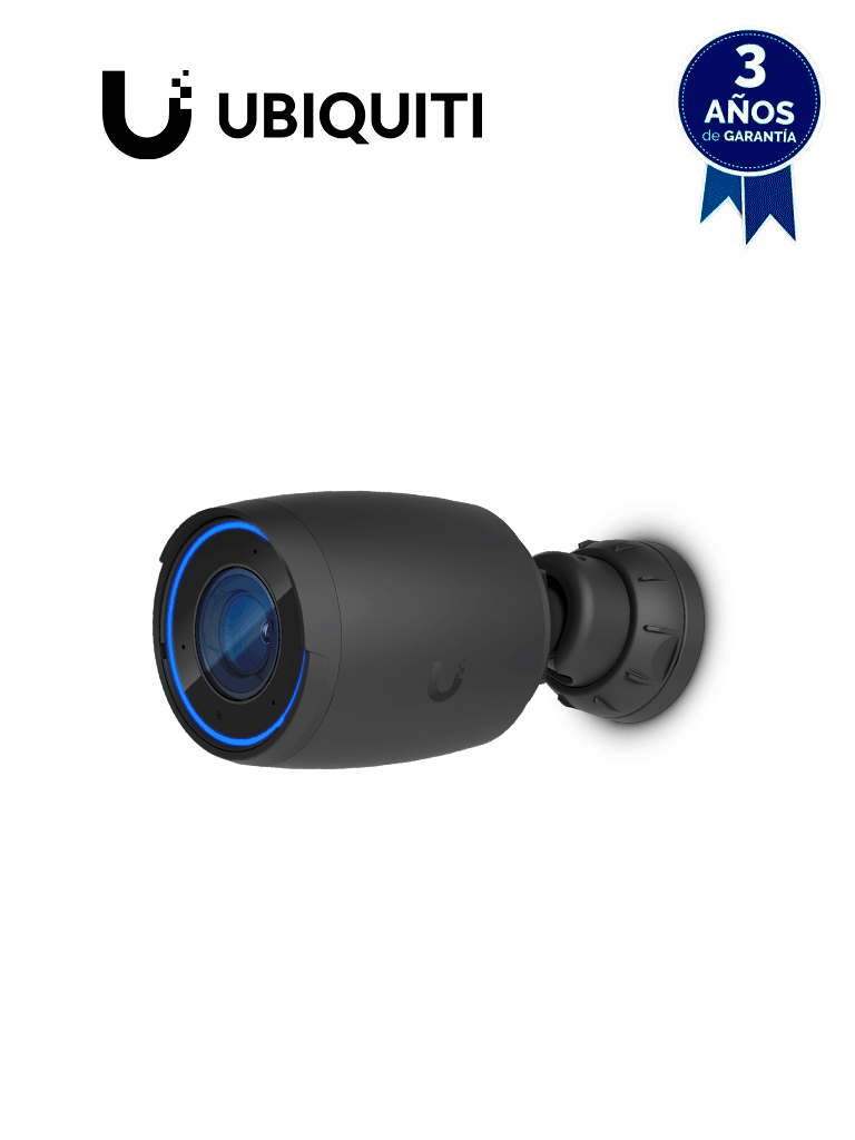 UVC-AI-PRO Cámara UniFi AI PRO 4k (8MPX), para interior o exterior (IP65) Zoom óptico de 3X, con Inteligencia Artificial, detección de personas, placas y más, audio 2 vías