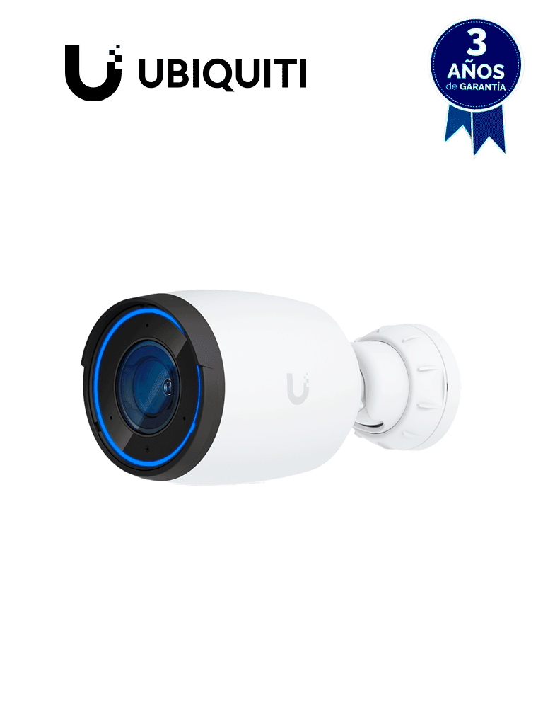 UVC-AI-PRO-WHITE Cámara PoE 4K Interior/Exterior / Zoom Óptico 3x / Visión Nocturna IR Largo Alcance / Detección IA Avanzada / Audio Bidireccional / Resistente a la Intemperie IP65