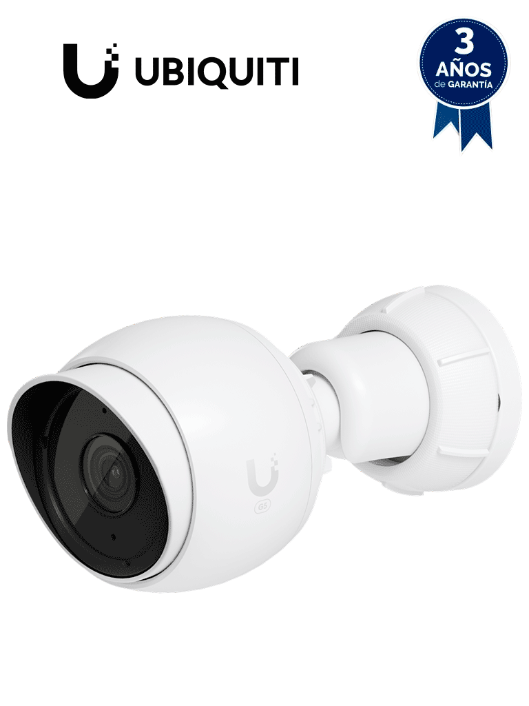 UBIQUITI UVC-G5-Bullet - Cámara IP bullet para exterior 4 MP con Iluminadores IR 9 mts, Lente fijo, micrófono integrado y detección de eventos de IA #preventa