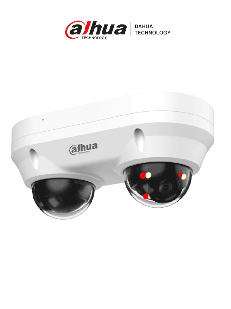 [DH-IPC-HDBW2449F-AS-E2-IL] DAHUA DH-IPC-HDBW2449FP-AS-E2-IL - Cámara Domo Dual IP de 4MP, iluminador dual inteligente/ Lente 2.8mm/ Protección Perimetral/ SMD Plus/ WizSense/ micrófono integrado/ IP67/IK10