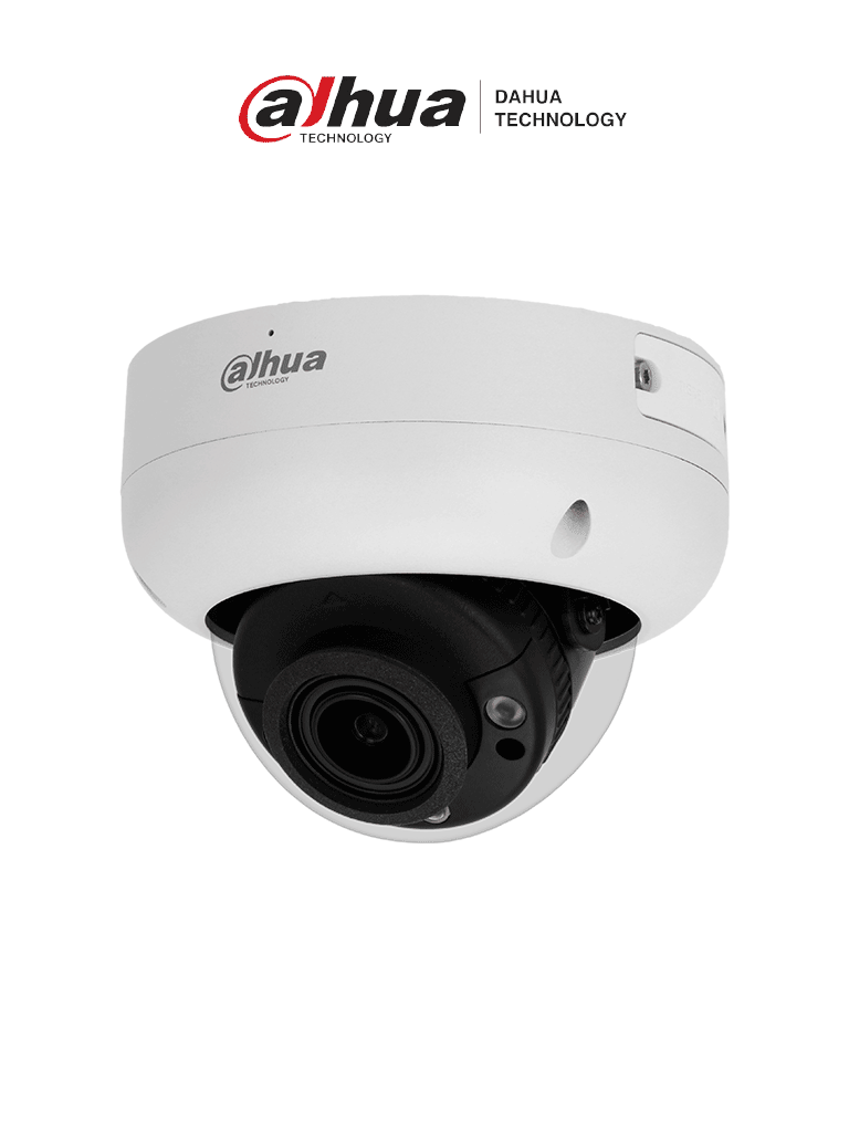 DAHUA DH-IPC-HDBW3441R-ZS-S2 -Cámara IP Domo Antivandálica 4MP con lente motorizado 2.7-13.5mm e IR 40m, cuenta con IA WizSense, Detección de Movimiento Inteligente, Protección Perimetral, Starlight, PoE, WDR,H.265+y protección IP67 e IK10#DAVL