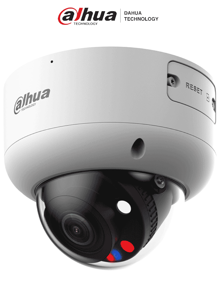 DAHUA DH-IPC-HDBW3849R1-ZAS-PV-S5 -Cámara IP Domo 8MP, TiOC y WizSense, lente motorizado 2.7-13.5mm, 40m con IR, audio bidireccional, iluminadores duales, entradas/salidas larma y audio, disuación activa, AcuPick, IP66, Antivandálica #ILDDAFE #MCI1