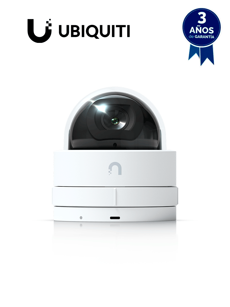 [UVC-G5-DOME-ULTRA] UVC-G5-DOME-ULTRA Cámara IP UniFi G5 Domo Ultra, de bajo perfil para interior, 2K (4MPX), ángulo amplio 102.4°, visión nocturna IR hasta 20 mts, detección de eventos, para pared o techo