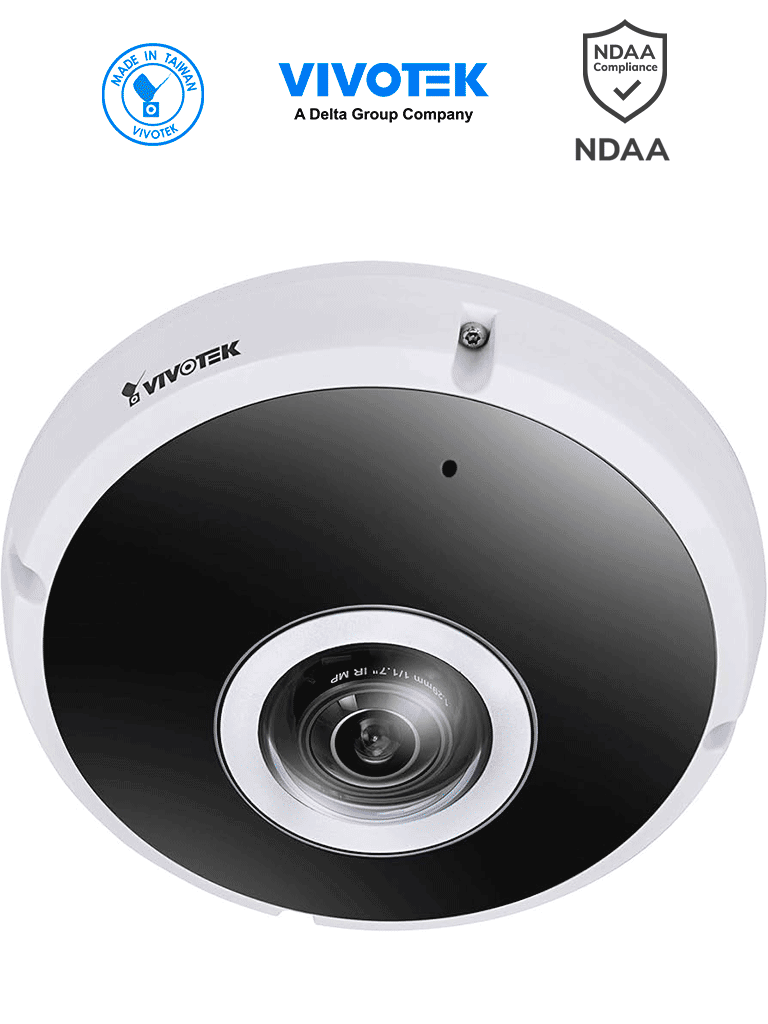 [FE9391-EHV-v2] VIVOTEK FE9391-EHV-v2 - Cámara IP fisheye exterior 12 MP, panorámica 360º, Deep Search, Smart IR II 20m, Smart VCA, Stream III, WDR Pro, Micrófono integrado, ciberseguridad Trend Micro, IP66/IK10/Nema4X, SNV, NDAA, ONVIF