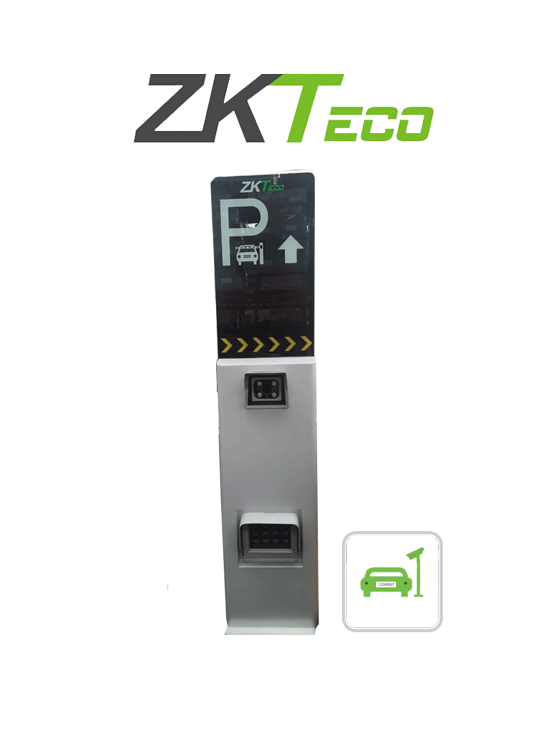 ZKTECO LPRS4000 - Cámara de Reconocimiento de Placas / Semáforo / Administración de Residentes y Visitantes / Reconoce la Placa a una distancia de 2 hasta 10 Metros / Pantalla Led Configurable / Requiere Licencia de Estacionamiento de Biosecurity