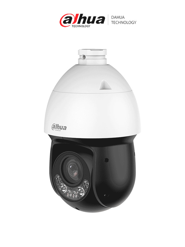 [DH-SD4D825MB-HNR] DAHUA DH-SD4D825MB-HNR - Cámara IP PTZ de 8 MP / WizSense/ 25x de Zoom óptico/ IR de 100 m/ Luz cálida 50m/H.265+/ WDR Real de 120 dB/ Protección perimetral/ Detección facial / SMD 4.0/ Ranura para MicroSD/ IP67/ E&S de Alarma y Audio/