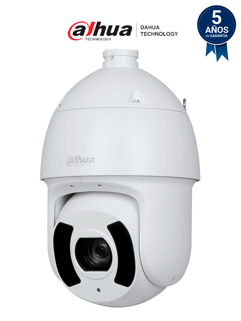 DAHUA DH-SD6CE445GB-HNR Cámara PTZ IP de 4MP con tecnología Starlight y zoom óptico 45x. Alcance IR de 250m, Autotracking 3.0, Protección Perimetral, Detección de rostros, SMD 4.0, Quick Pick, certificaciones IP67 e IK10. #ANIVDA