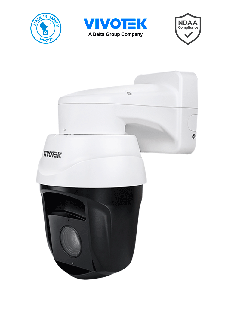 VIVOTEK SD9394-EHL - Cámara IP PTZ Exterior 8 MP, 32x Zoom Óptico, Smart IR 250mts, Protección Nema4X, IP66, IK10, WDR Pro, Smart Tracking, Ciberseguridad Trend Micro, Smart VCA, NDAA, ONVIF, Deep Search #PTZ