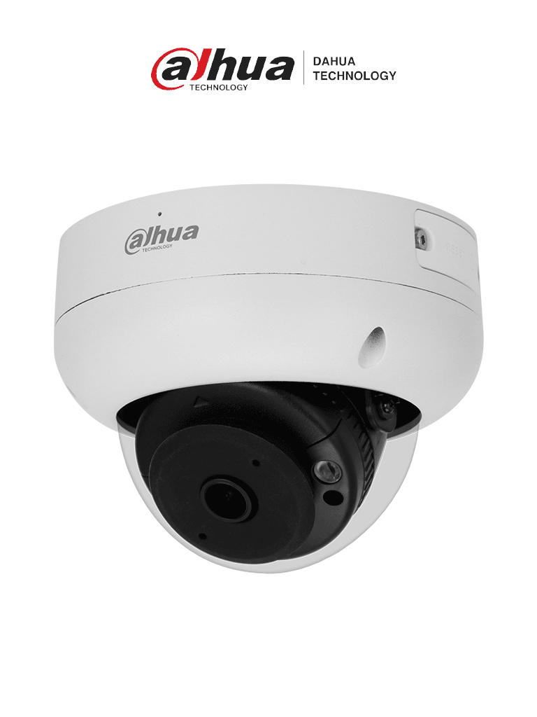 [DH-IPC-HDBW3441R-AS-P] DAHUA IPC-HDBW3441R-AS-P Cámara IP domo antivandálica de 4 MP con lente de 2.1 mm, visión nocturna de 15 m, IA WizSense, y protección perimetral. , WDR, H.265+, IP67, IK10, PoE, micrófono y entradas/salidas de alarma.