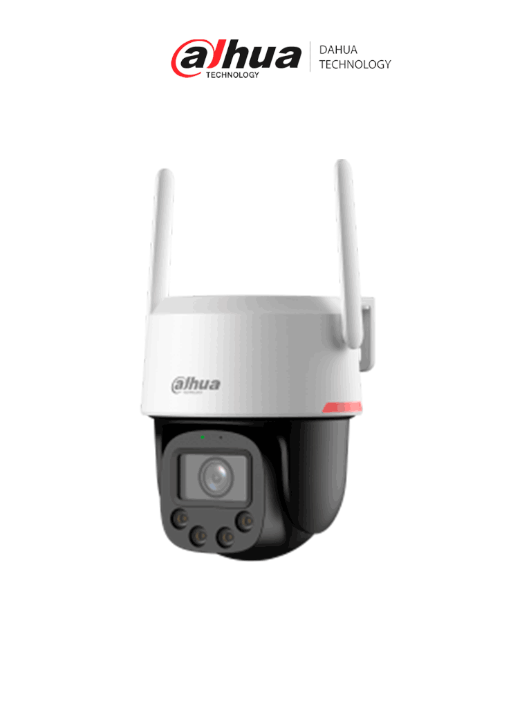 Dahua DH-IPC-PT2549DC1-SW-PV - Cámara IP PT Wifi de 5 MP Lente 3.6mm Wifi/ WizColor/ Auto tracking/Detección de humanos y vehículos/Luz cálida de 30 m /Audio bidireccional/Disuasión activa de luz y sonido/Preset/Micro SD/wifi 6/IP66/#LoNuevo #WLAN #CAWD