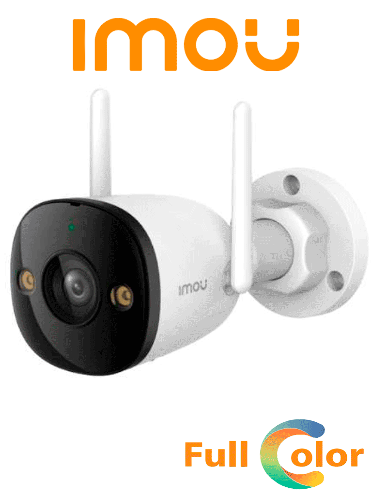 [IPC-K3DN-3H0WF] IMOU Bullet 2E 3Mp (IPC-K3DN-3H0WF) - Cámara IP Bullet WiFi de 3MP cuenta con micrófono integrado, 102° de visión, H.265, lente de 2.8mm, detección de humanos, IR 30m, IP67 y ranura MicroSD. #TopIMOU, #triimou