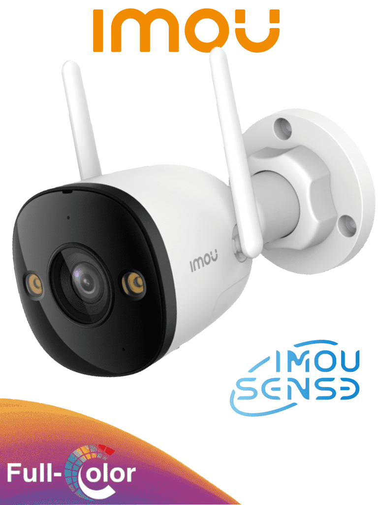[IPC-S3EN-5M0WE] IMOU IPC-S3EN-5M0WE Bullet 3 5MP - Cámara IP Bullet WiFi de 5MP, Full Color, con IMOU Sense, visión nocturna inteligente, audio bidireccional, disuasión activa, 108° de visión, IR 30m, H.265, IP67 y ranura MicroSD #MCI2 #IMMC