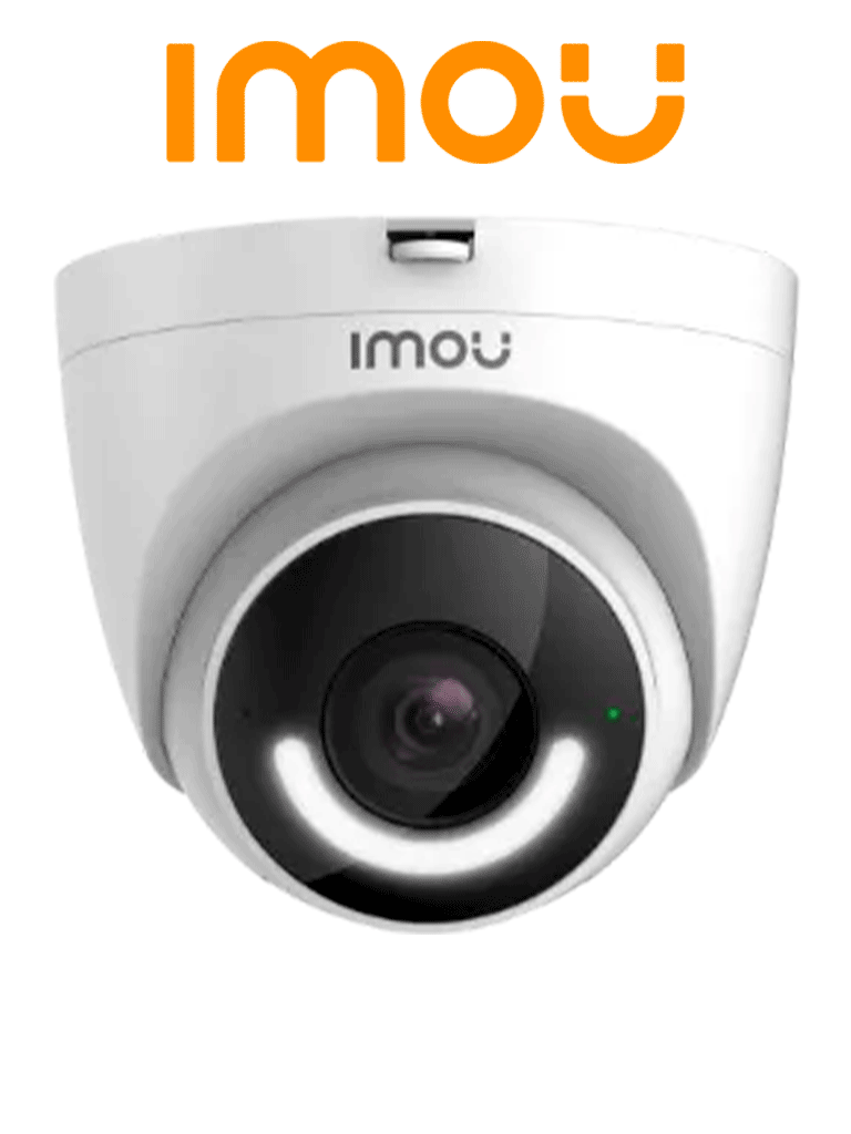 IMOU Turret (IPC-T26EN-0280B-imou) - Cámara IP Domo WiFi de 2MP con disuasión activa, sirena integrada, LED de alta potencia, micrófono, audio bidireccional, detección de humanos, IR 30m, IP67 y ranura MicroSD. #CONGIMOU1