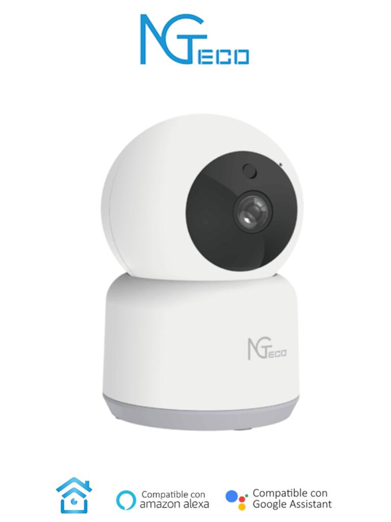 [NG-C2401] NGTECO NGC2401 - Cámara PT WiFi / 1080p / Lente 3.6mm / Visión panorámica e inclinación / Visión Nocturna / Almacenamiento Local y en la Nube / Control Remoto / Audio Bi-direccional / Funciona con Alexa #BuenFinNG
