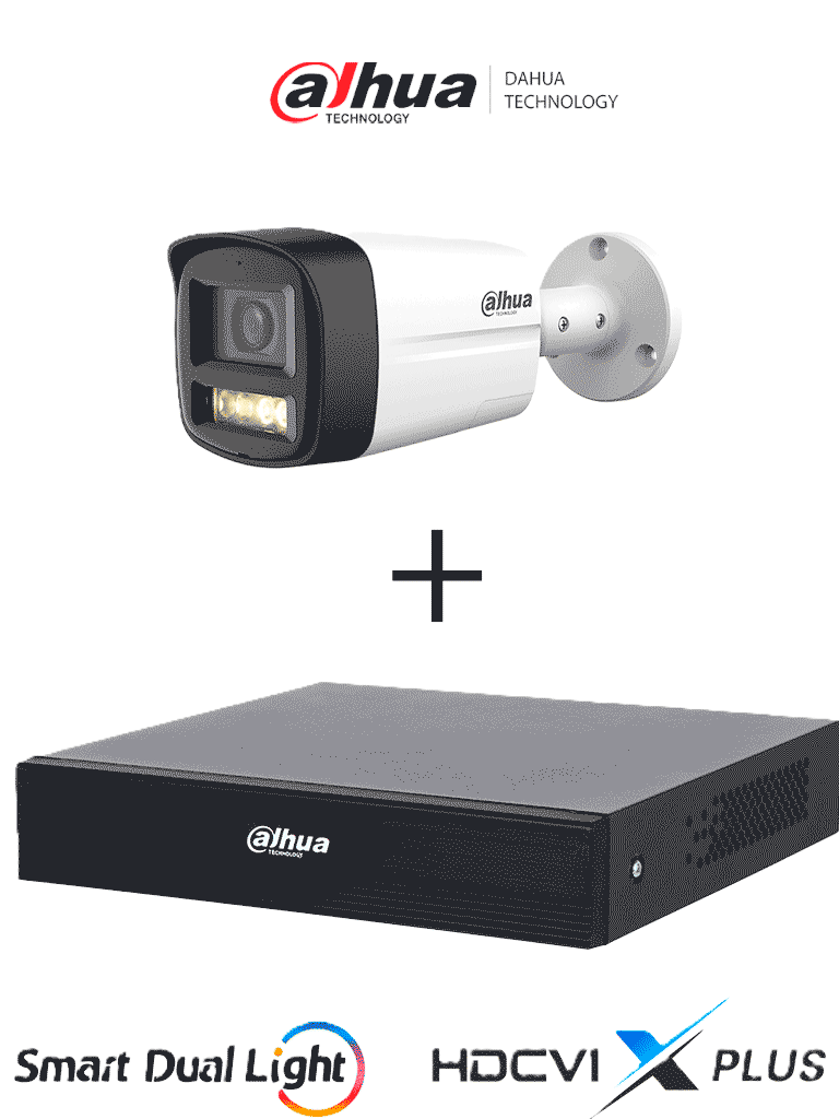 [DHCA-HAVSS] DAHUA certificación DHCA-HAVSS - Paquete para Certificación Dahua HCA-HAVSS/ Incluye 1 Cámara DH-HAC-HFW1200TLMN-IL-T y Grabador DH-XVR1B04-I/T/ Aplicable para Clientes Nuevos y SMB